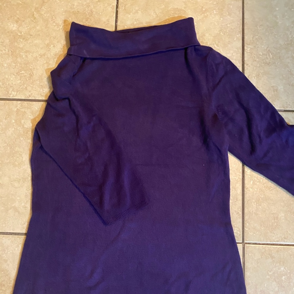 Sweater 1/4 length sleeve turtle neck
